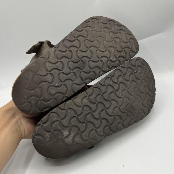 BIrkenstock Gizeh Birko Sandals Womens 8 Flor Flip Flop Brown Size 39 Germany - Picture 9 of 12